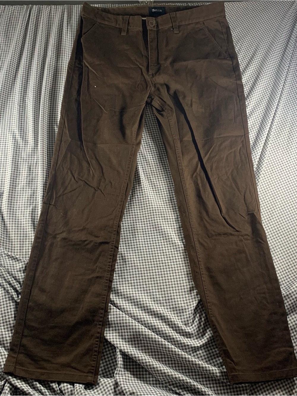 Brixton Dark Brown Straight Chino Pants